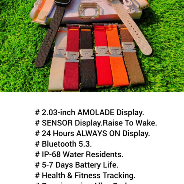 ভিডিও এর ঘড়িটি HK 10 Pro Max Plus।সাথে পাচ্ছেন ভিডিও তে দেখানো প্রিমিয়াম একটা বেল্ট এবং একটা কাভার।